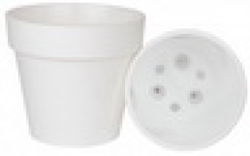 Протея 3,7л  Прозрачно-прозрачный пласт.горш. D20 h18,5 с вкладкой