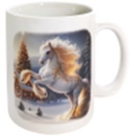 Кружка "Новогодняя лошадь" 350мл MFK20591
