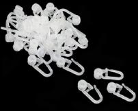 Крючки для штор роликовые с замком 8 мм (25 шт./уп) кш2434 кш2434 цена за шт