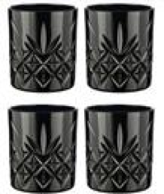 НАБОР СТАКАНОВ 4ШТ."TIMELESS" ЧЕРНЫЙ ОНИКС 210МЛ  1/4