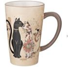 "ПАРИЖСКИЕ КОТЫ" КРУЖКА 13,5*9,5*14,5 СМ. / 530 МЛ.