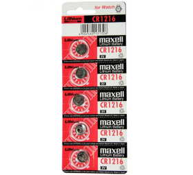 Батарейка дисковая MAXELL CR1216  3В бл/5