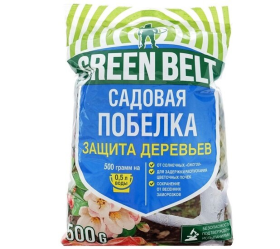 Садовая Побелка 500гр защита стволов от болезней и ожогов ТМ Грин Бэлт