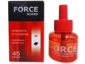 Жидкость от комаров 45-50 ночей FORCE guard с дв. эффектом красная  02-016