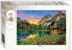 Др.Мозаика puzzle 1500 Озеро в Альпах. 83071