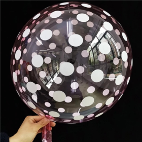 К BUBBLE 18" Кристалл Pink Dots