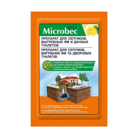BROS Microbec, для биоразложения содержимого септика, саше пакет 25г