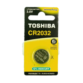 Батарейка дисковая CR2032 литиевая  TOSHIBA