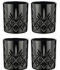 НАБОР СТАКАНОВ 4ШТ."TIMELESS" ЧЕРНЫЙ ОНИКС 210МЛ  1/4