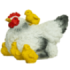 Фигура Курица белая с цыплятами маленькая,19х16х12 см