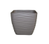 Кашпо "SAHARA petit square" 15 квадратное с поддоном серый 14,7х14,7 H-13,6 L-2,0л  (055) 3620-055