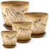 РС150 Кер.набор из 4-х Роспись бутон БАЛИ ( v- 0,9\1,7\3,2\5л , d-12\15\18\21см , h-12\15\18\21см )