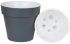 Протея 2.3л Антрацит-белый пласт.горш. d17 h15,5  с вкладкой